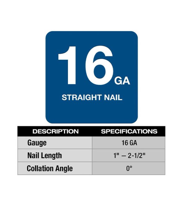 Milwaukee - 3020-20 - 16-Gauge Straight Finish Nailer