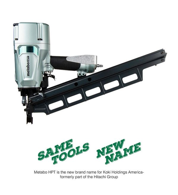 21 Degree 3-1/4 Inch Plastic Collated Framing Nailer | Metabo HPT NR83A5