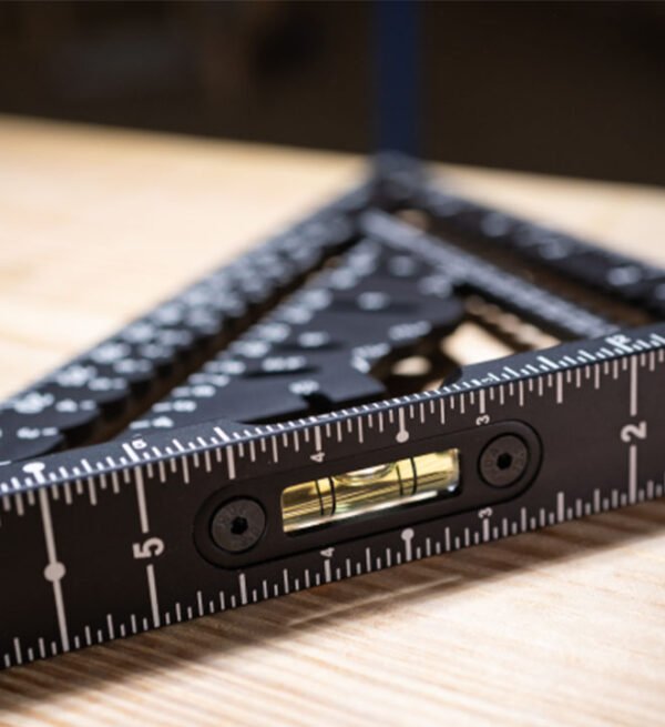 Model # 1904-0700V - 7-1/4" Johnny Square® MACH-1™ Smart Mark™ Rafter Square with Level Vial